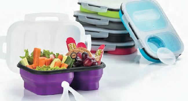 CAIXA ALIMENTOS LANCHEIRA ROXO SILICONE